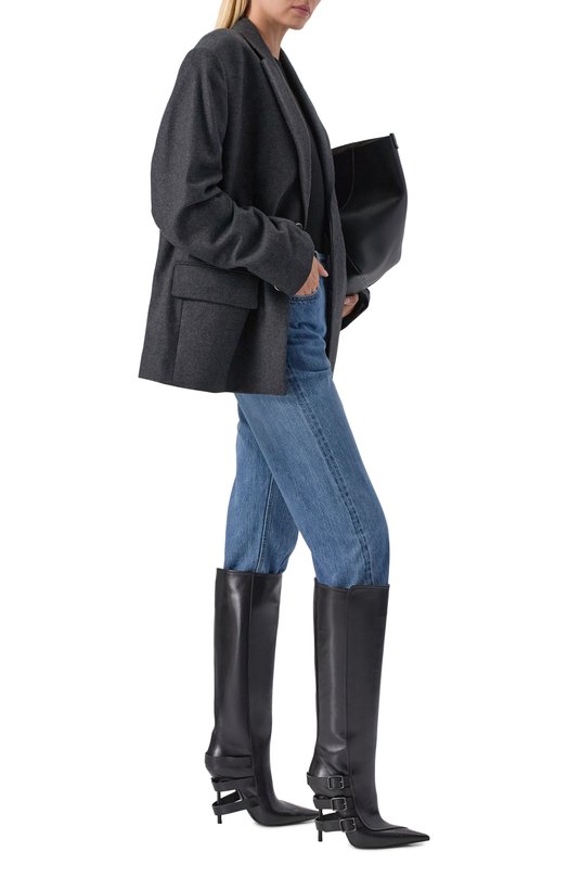 Кожаные сапоги Courtney 120 Le Silla 4289C100BXPPGL0 Чёрный  4289C100BXPPGL0 Фото 2