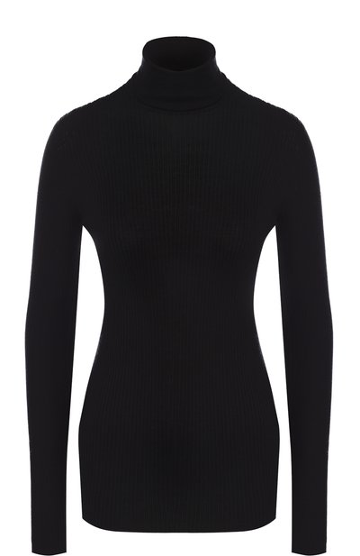 Женская однотонная водолазка из смеси шерсти и шелка PRADA, арт. P26295-1RZR-F0002