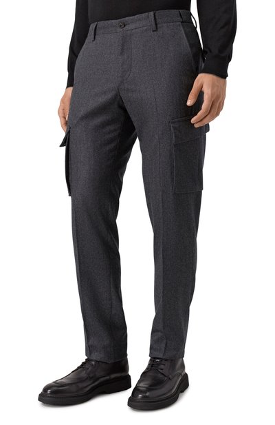 Шерстяные брюки-карго CORNELIANI, арт. 264L02-2618111, фото 3
