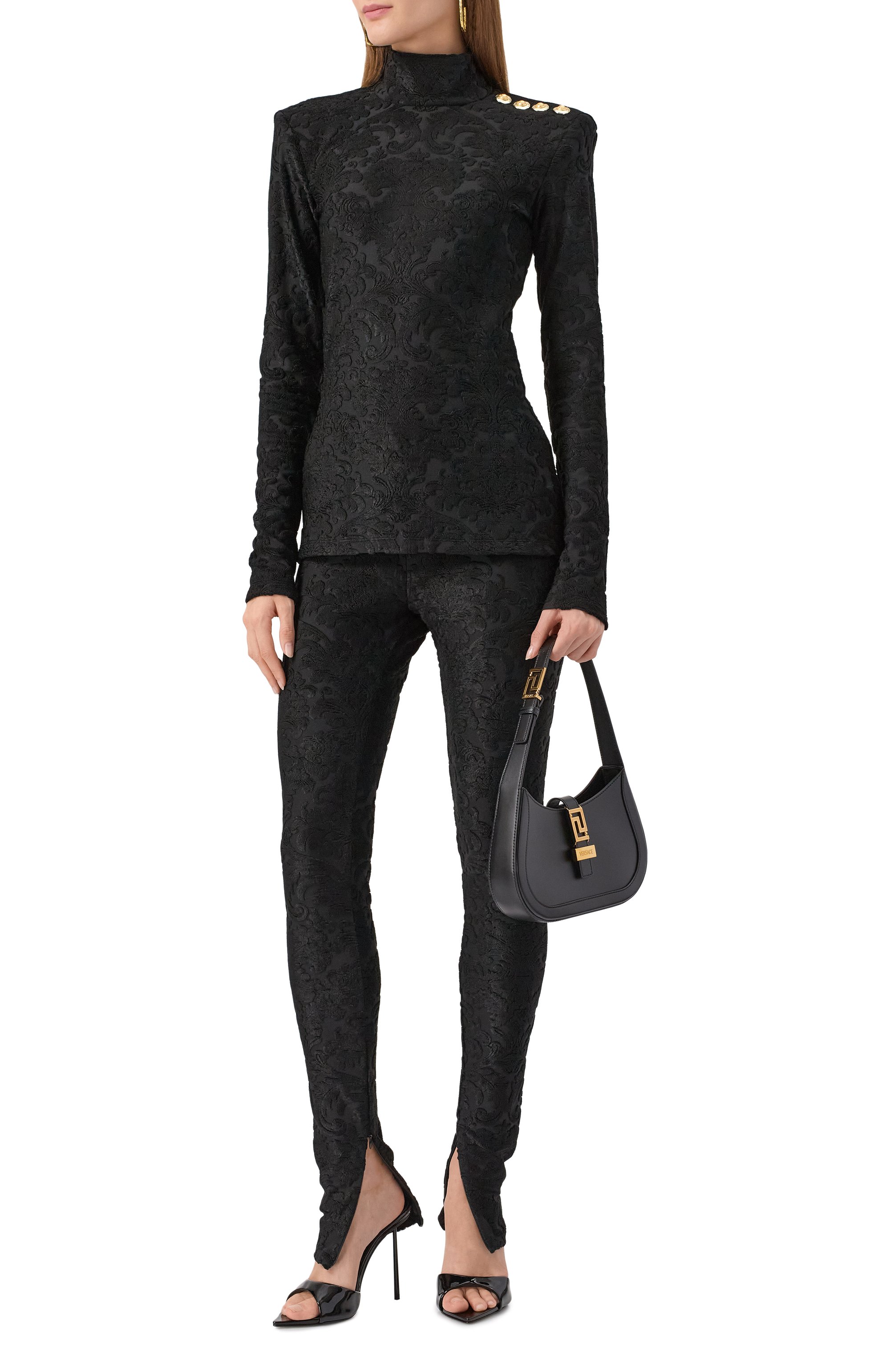 Легинсы из вискозы BALMAIN, арт. FF10C041/JK65, фото 2