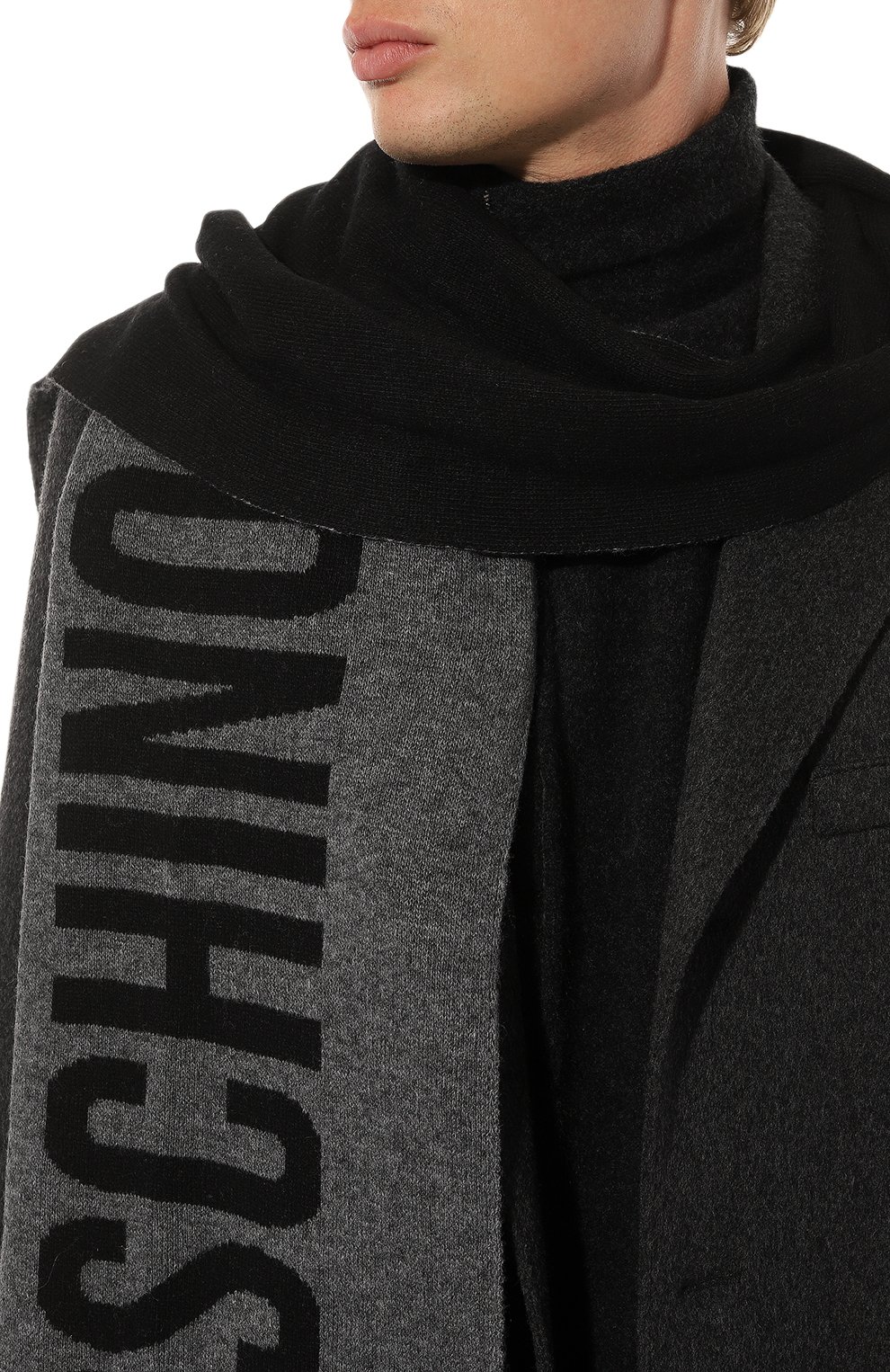 Шарф из вискозы и шерсти MOSCHINO, арт. 50212/M5639, фото 3