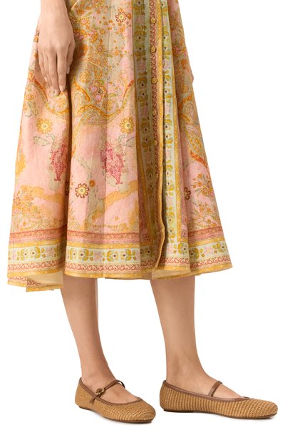 Балетки carla из рафии GIANVITO ROSSI, арт. G22223.05G0M.MBNCUCU, фото 3