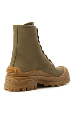 Мужские текстильные ботинки urban DSQUARED2 хаки цвета, арт. ABM0154/00300001 | Фото 5 (Каблук высота: Высокий; Материал внутренний: Текстиль; Подошва: Массивная; Материал внешний: Текстиль; Материал утеплителя: Без утеплителя; Мужское Кросс-КТ: Байкеры-обувь)