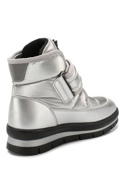 Утепленные ботинки JOG DOG серебряного цвета по цене 17750 руб., арт. 13024R/ZAFFIR0 FLASH/29-35, фото 3 Утепленные ботинки JOG DOG, арт. 13024R/ZAFFIR0 FLASH/29-35, фото 3