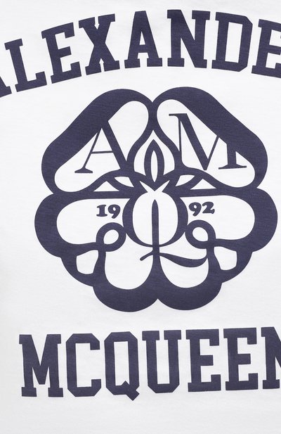 Хлопковая футболка ALEXANDER MCQUEEN, арт. 687636/QZAEZ, фото 5