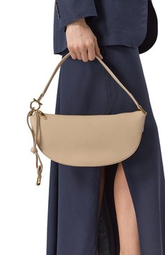 Женская сумка FERRAGAMO бежевого цвета, арт. 219873/781655 | Фото 2 (Размер: medium; Материал: Натуральная кожа)