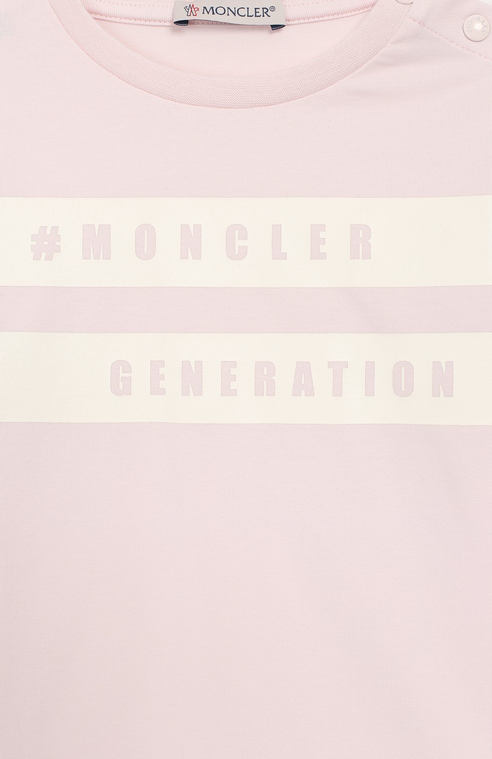 Хлопковый лонгслив MONCLER розового цвета по цене 13200 руб., арт. F1-951-8D701-10-8790A, фото 3 Хлопковый лонгслив MONCLER, арт. F1-951-8D701-10-8790A, фото 3