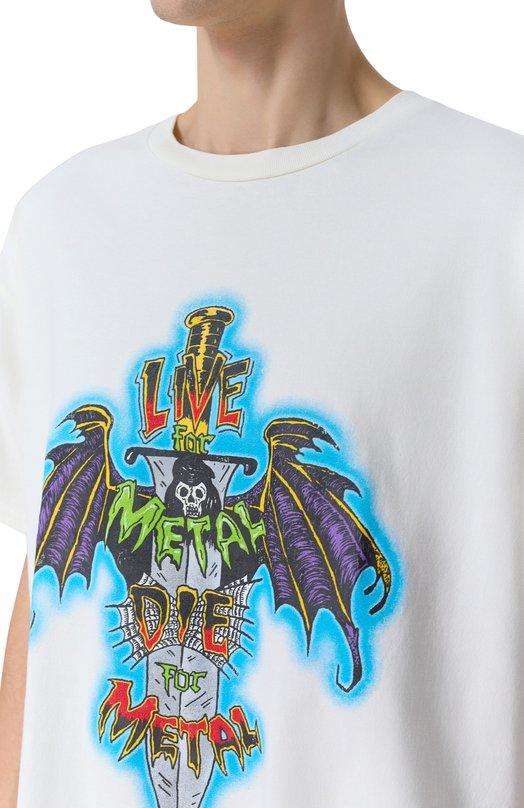 Хлопковая футболка Gallery Dept. LFM-10287 Белый  LFM-10287 Фото 5