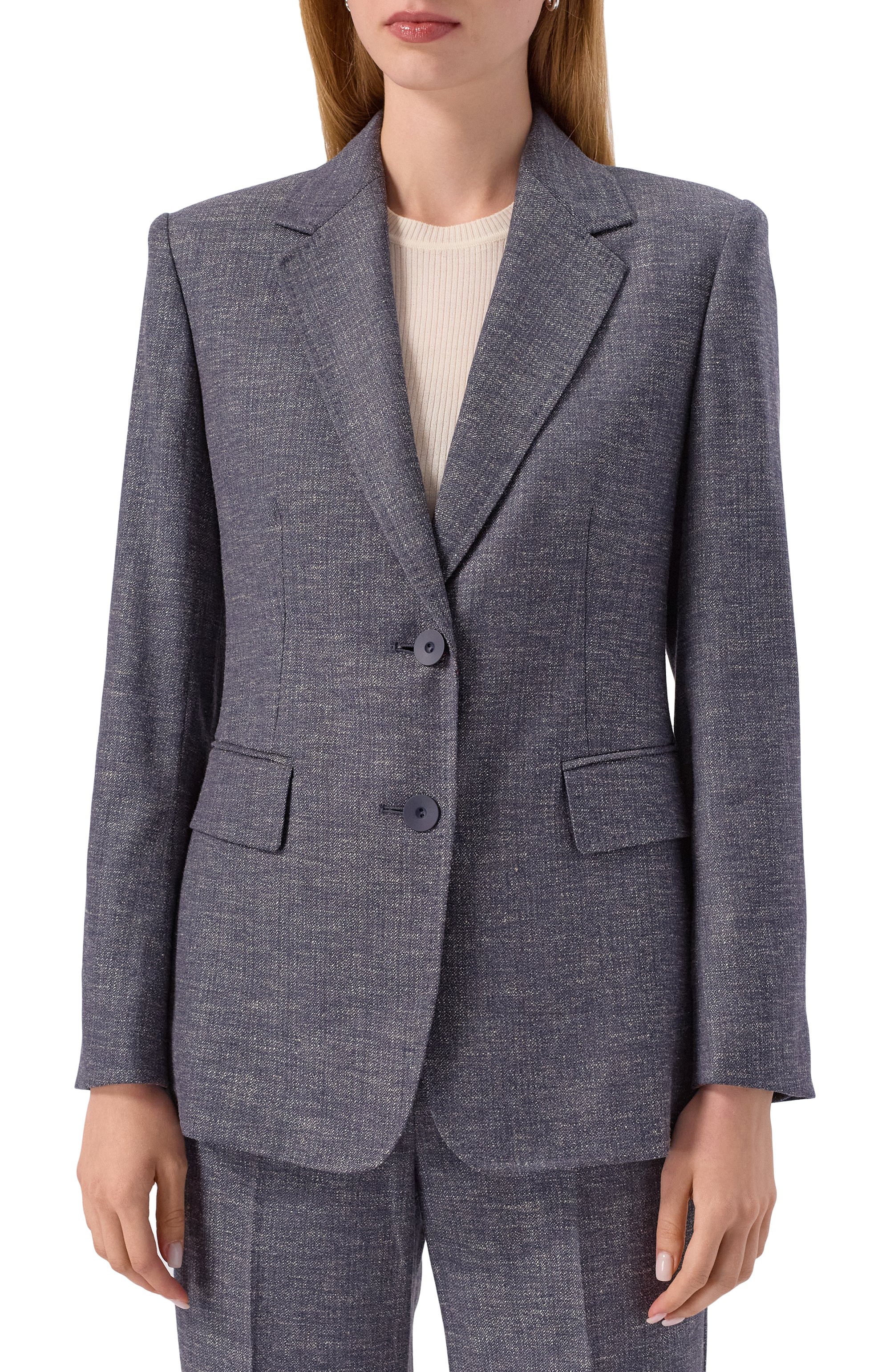 Жакет из шерсти и вискозы MAX MARA STUDIO, арт. H0DEIDA, фото 3