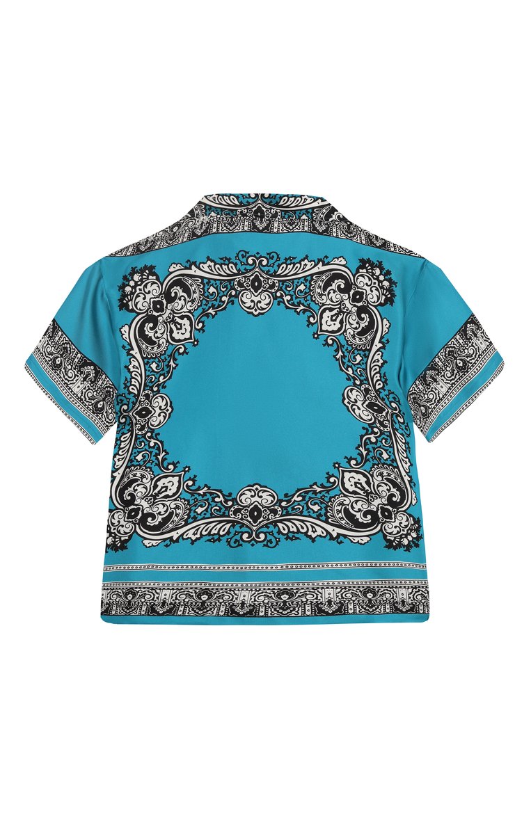 Шелковая рубашка DOLCE & GABBANA, арт. L43S86/HI1W8/8-14, фото 1