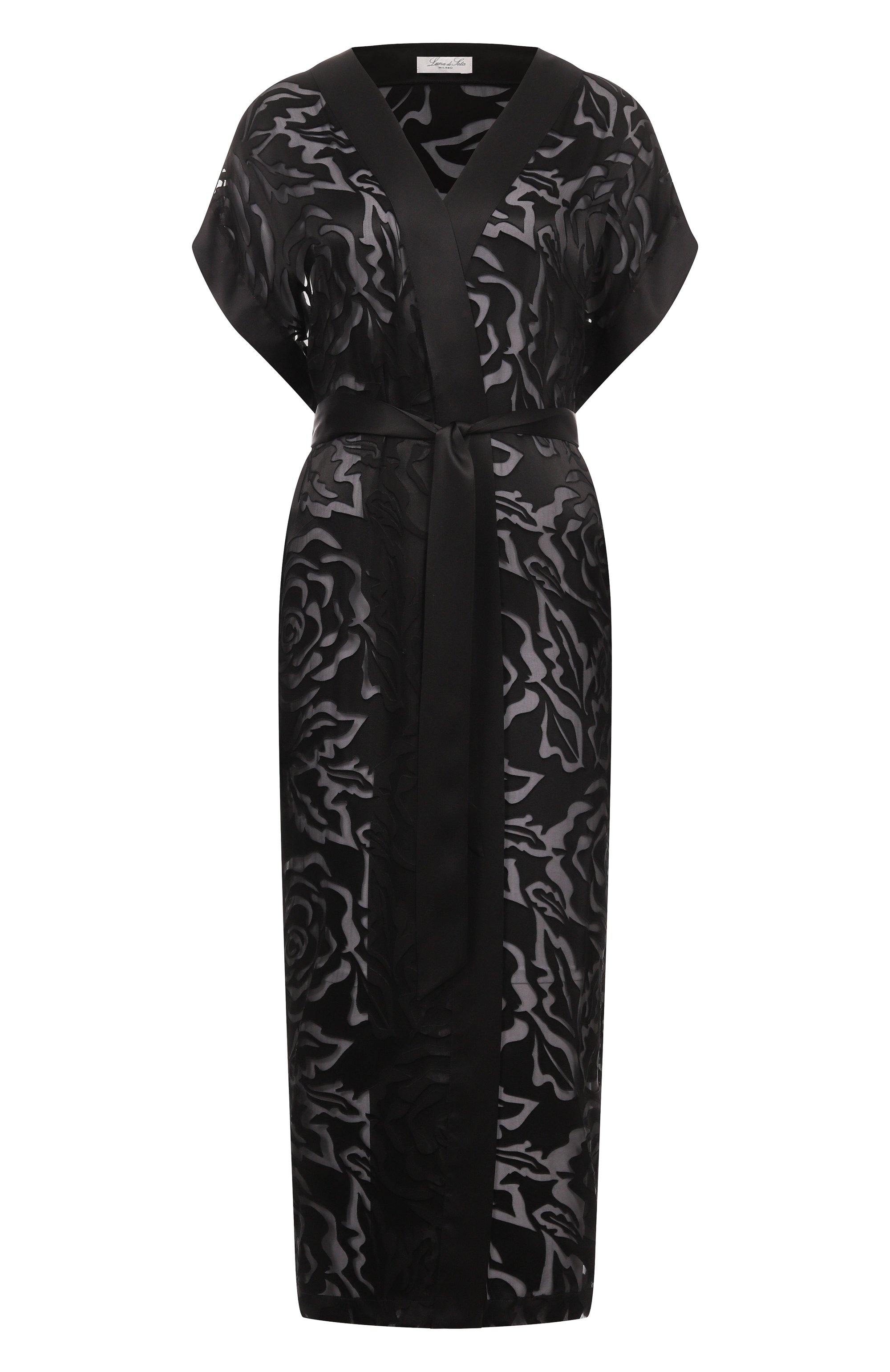 Халат из вискозы и шелка LUNA DI SETA, арт. VLST61132, фото 1
