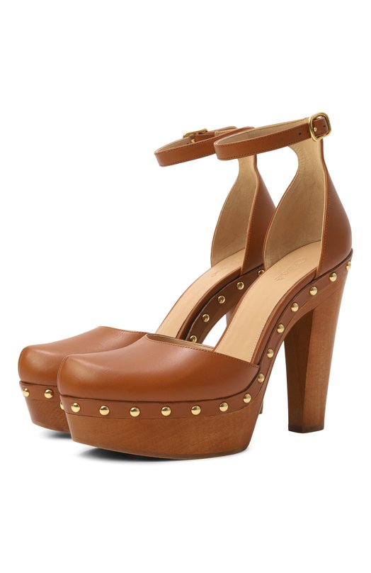 Кожаные туфли Lola Chloé CH26S17NVV Коричневый CH26S17NVV