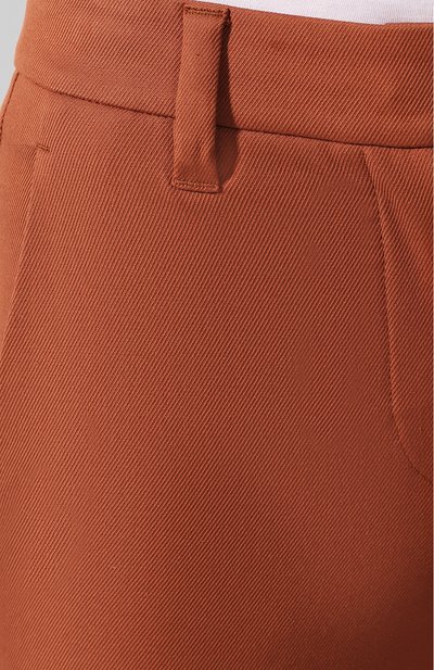 Хлопковые брюки BRUNELLO CUCINELLI коричневого цвета по цене 79150 руб., арт. MA126P7258, фото 5 Хлопковые брюки BRUNELLO CUCINELLI, арт. MA126P7258, фото 5