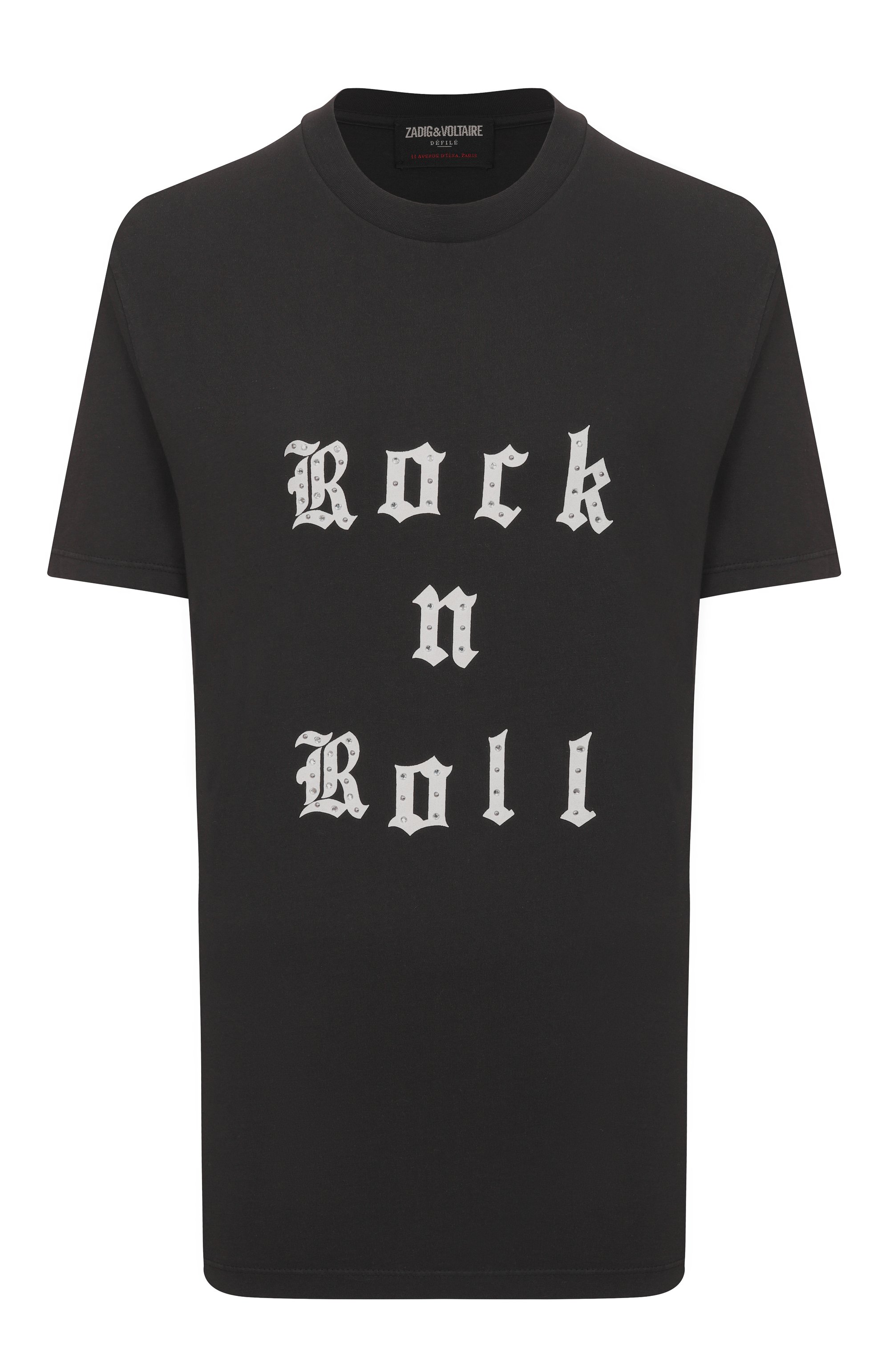 Хлопковая футболка ZADIG AND VOLTAIRE, арт. JWTS02770, фото 1