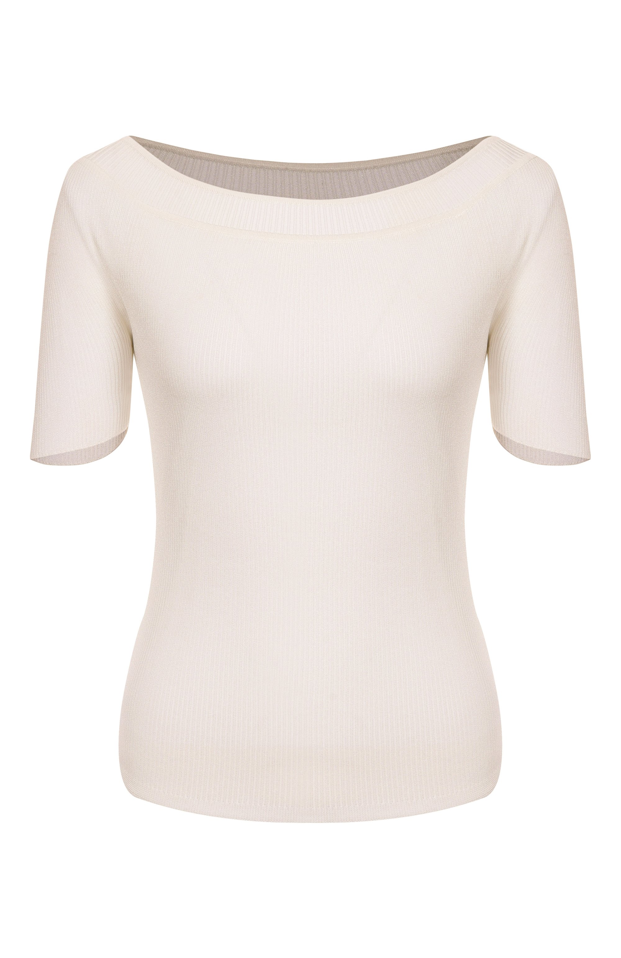 Пуловер из вискозы KHAITE кремового цвета по цене 175500 руб., арт. 9714435/K435, фото 1 Пуловер из вискозы KHAITE, арт. 9714435/K435, фото 1