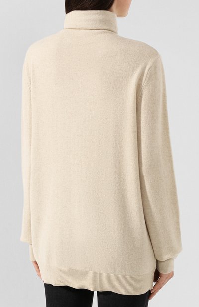 Кашемировая водолазка EXTREME CASHMERE бежевого цвета по цене 37150 руб., арт. 057/BE ALL, фото 4 Кашемировая водолазка EXTREME CASHMERE, арт. 057/BE ALL, фото 4