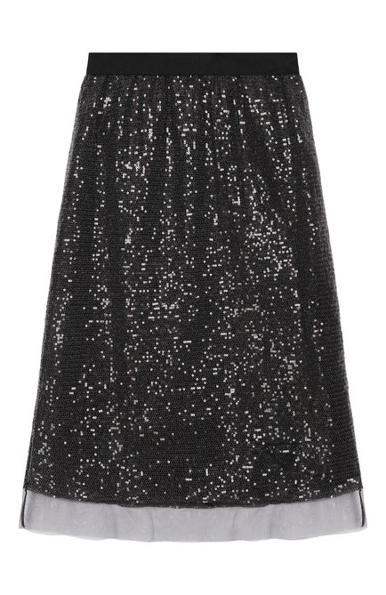 Женская юбка с отделкой пайетками PRADA, арт. P139TR-1Z4T-F0002