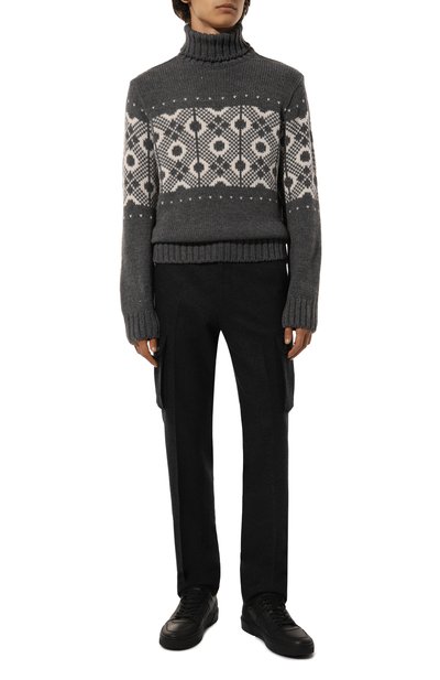 Шерстяные брюки-карго CORNELIANI, арт. 944L14-9418801, фото 2