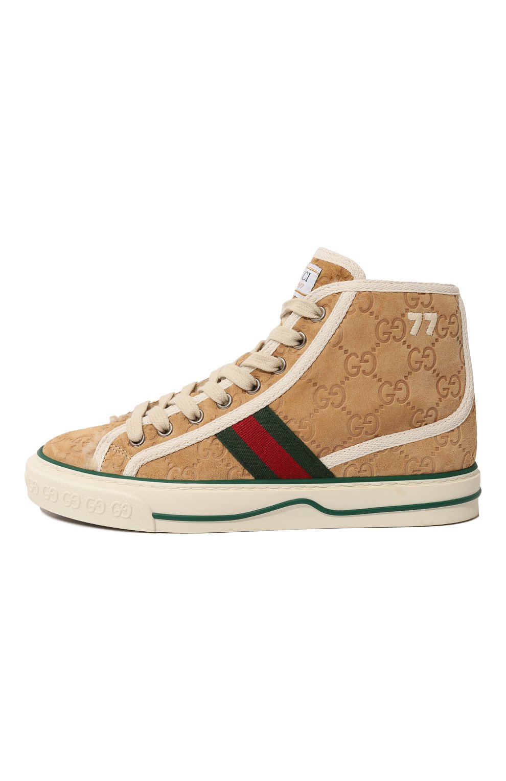 Замшевые кеды gucci tennis 1977 GUCCI, арт. 649327 UJ510, фото 4