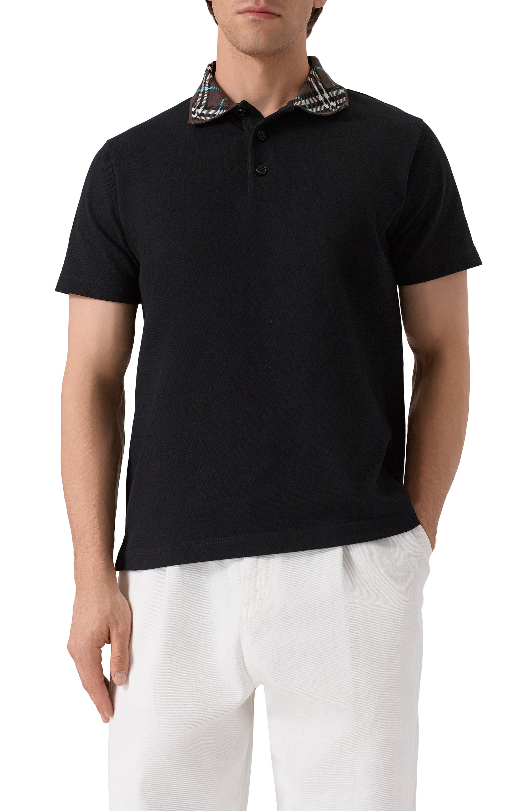 Хлопковое поло BURBERRY, арт. 8103865, фото 3