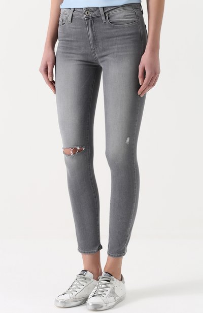 Джинсы-скинни с потертостями PAIGE, арт. 1767743-4549, фото 3