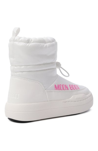 Утепленные сапоги MOON BOOT белого цвета по цене 19950 руб., арт. 80D3440110_001, фото 3 Утепленные сапоги MOON BOOT, арт. 80D3440110_001, фото 3