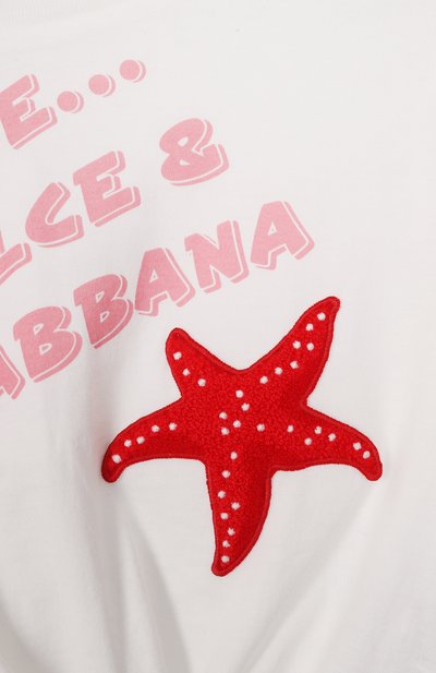 Хлопковая футболка DOLCE & GABBANA, арт. L5JTQF/G7PWF, фото 3