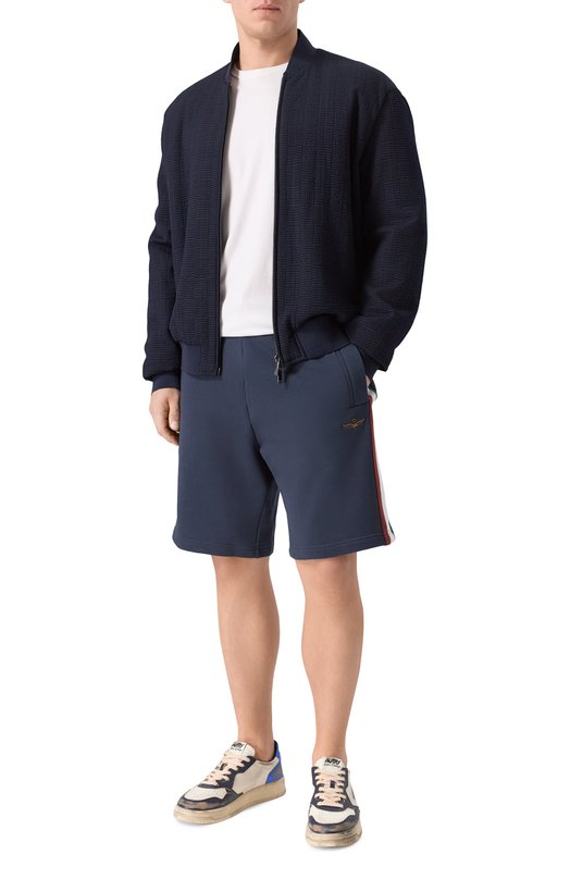 Хлопковые шорты Aeronautica Militare BF0030UF00677 Синий  BF0030UF00677 Фото 2