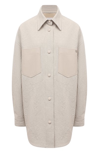 Рубашка изо льна и хлопка NANUSHKA, арт. REIGN_ST0NE_LINEN CANVAS, фото 1