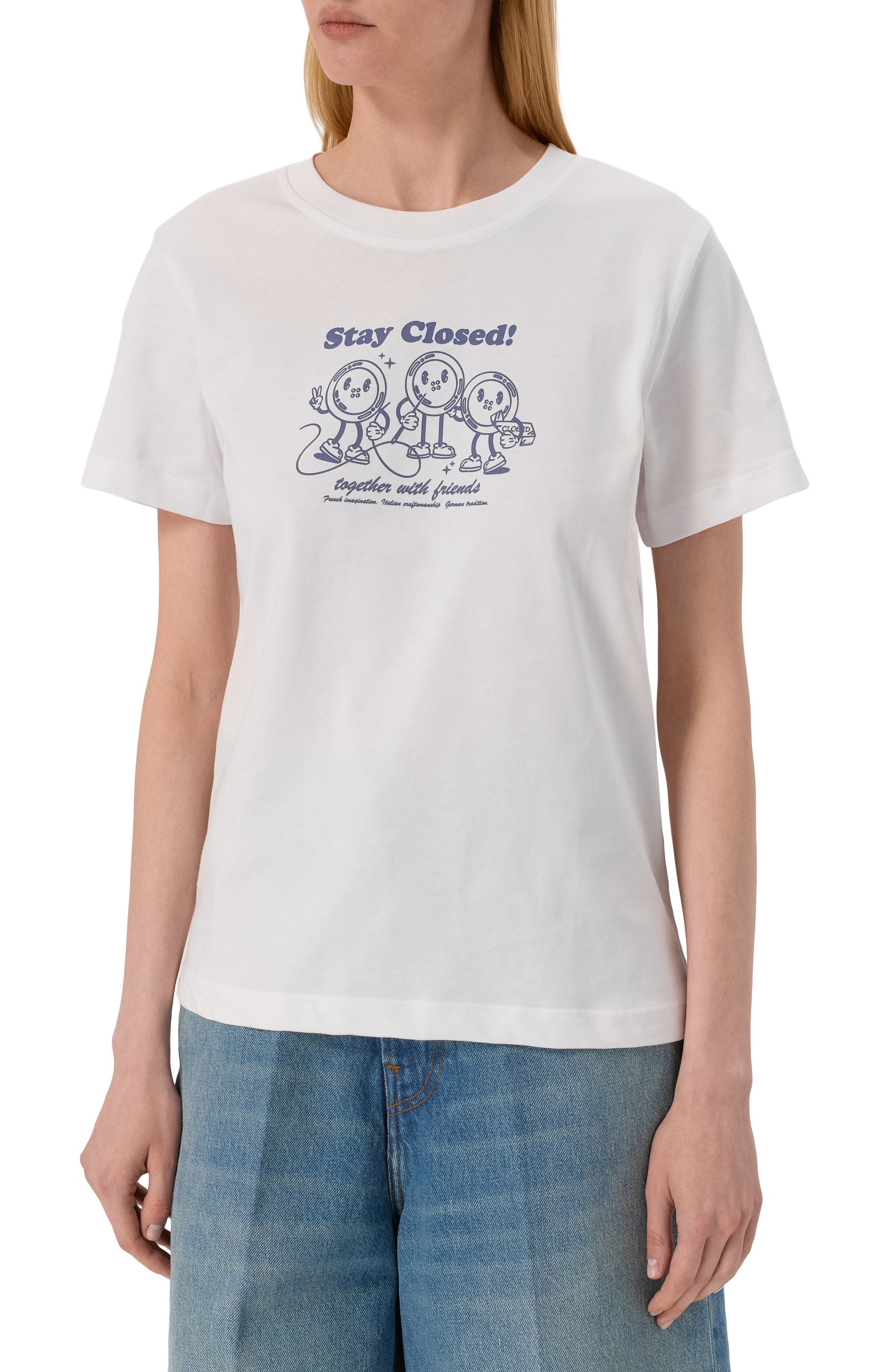 Хлопковая футболка CLOSED, арт. C95202-44H-PR, фото 3