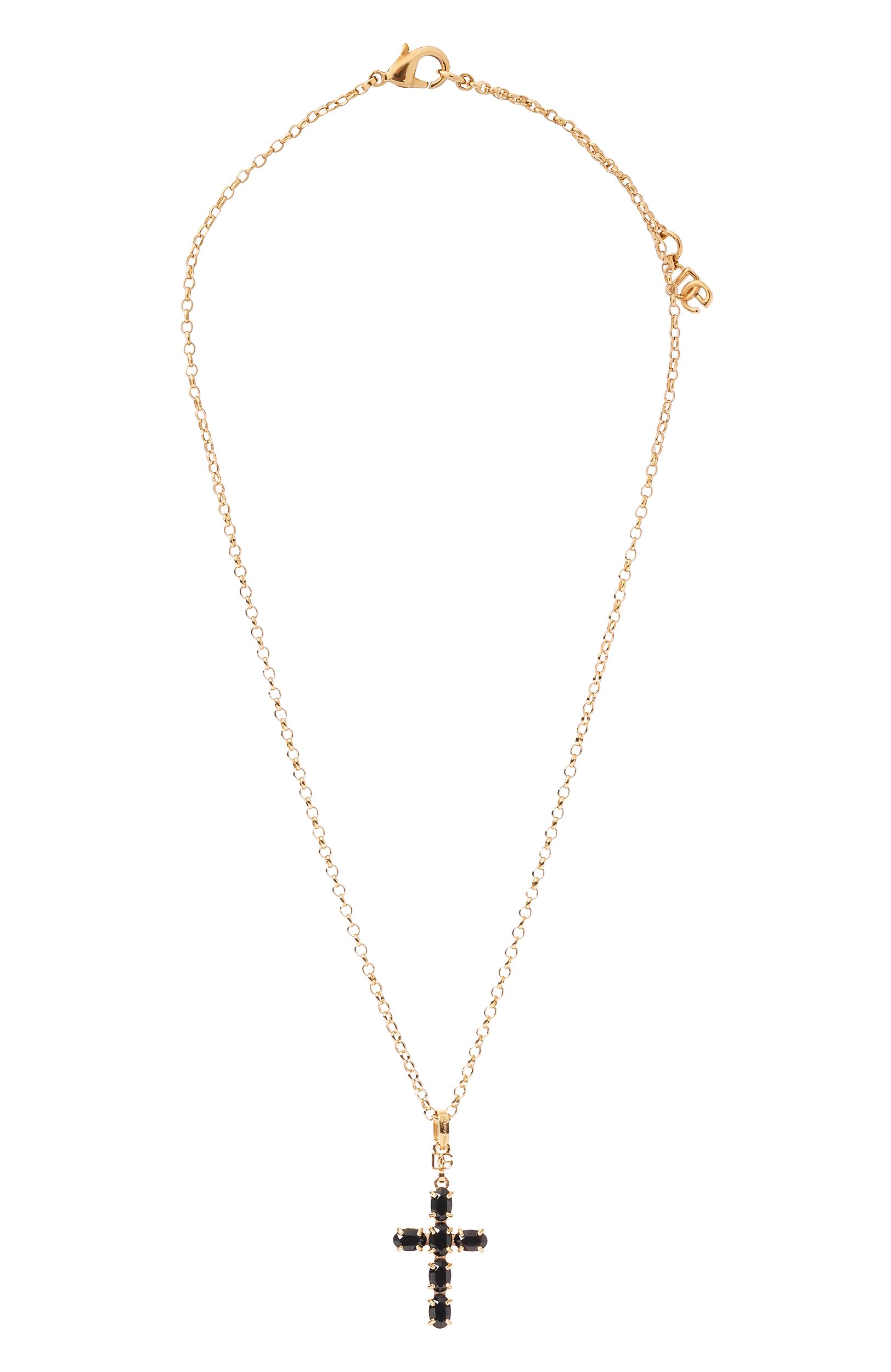 Колье DOLCE & GABBANA золотого цвета по цене 56500 руб., арт. WNQ4S3/W1111, фото 1 Колье DOLCE & GABBANA, арт. WNQ4S3/W1111, фото 1