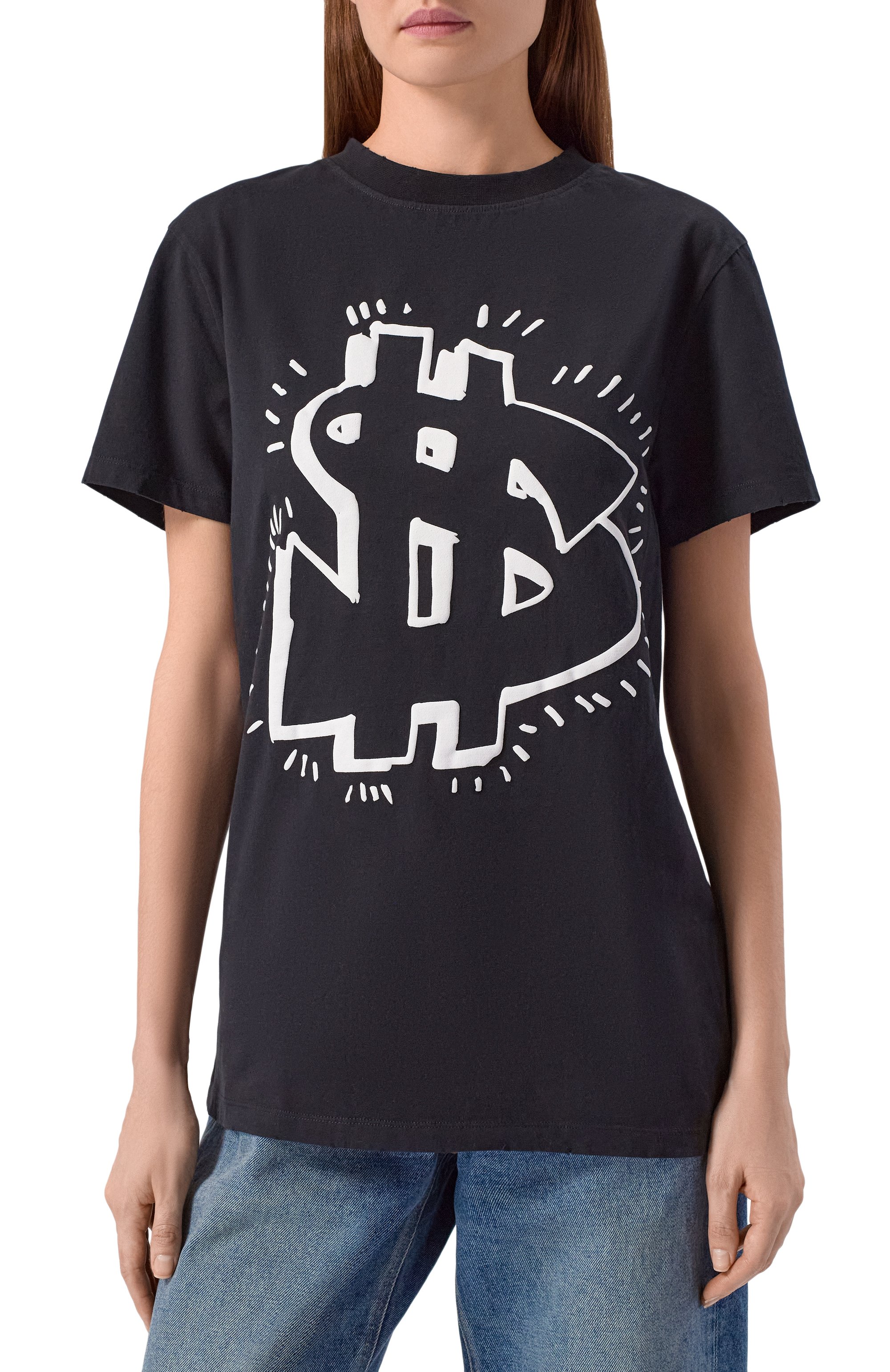 Хлопковая футболка JACOB LEE черного цвета по цене 27850 руб., арт. JL-M18-MTS-001-B0W, фото 3 Хлопковая футболка JACOB LEE, арт. JL-M18-MTS-001-B0W, фото 3