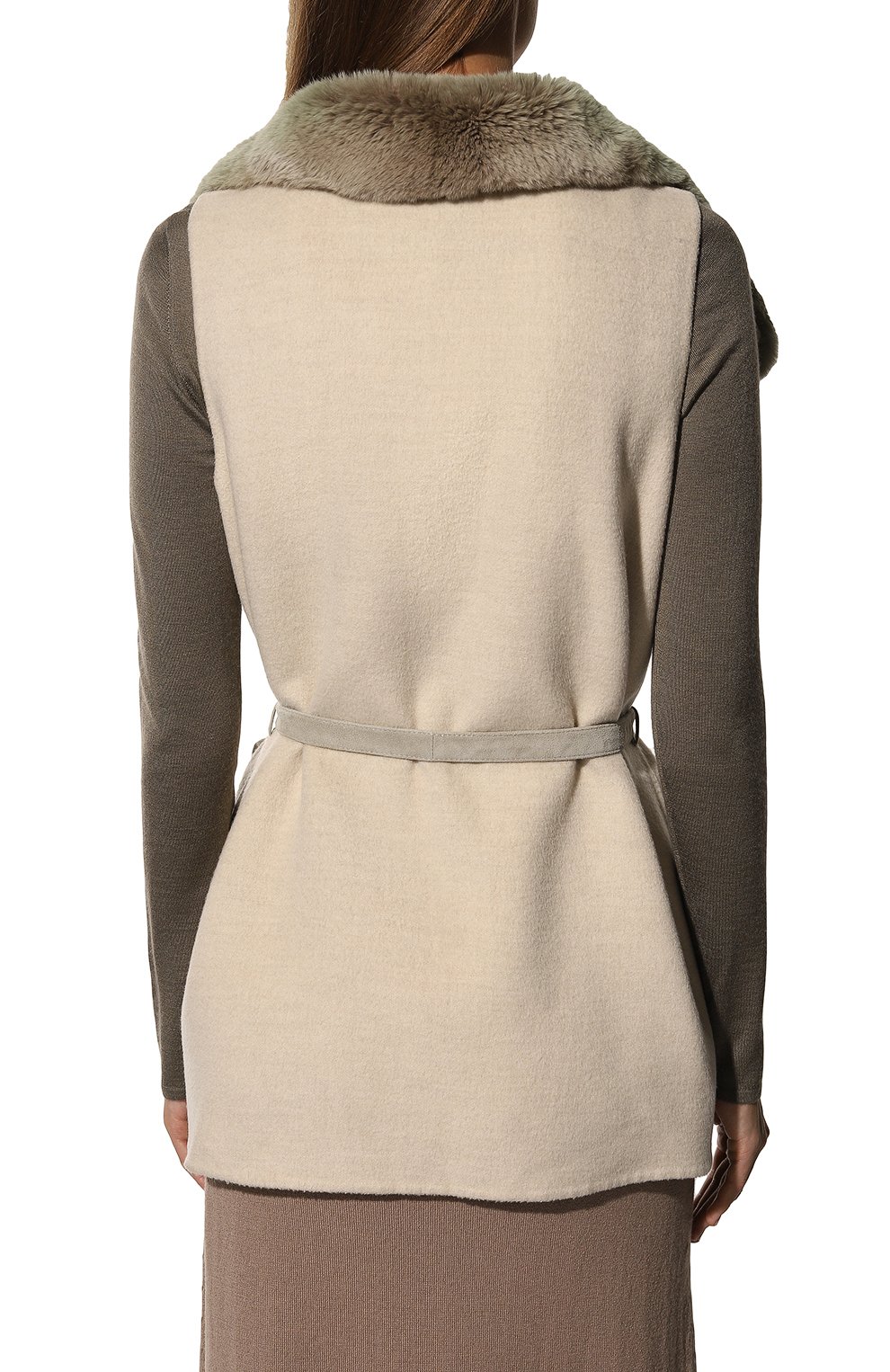 Жилет с отделкой из меха шиншиллы LORO PIANA, арт. FAE4948, фото 4