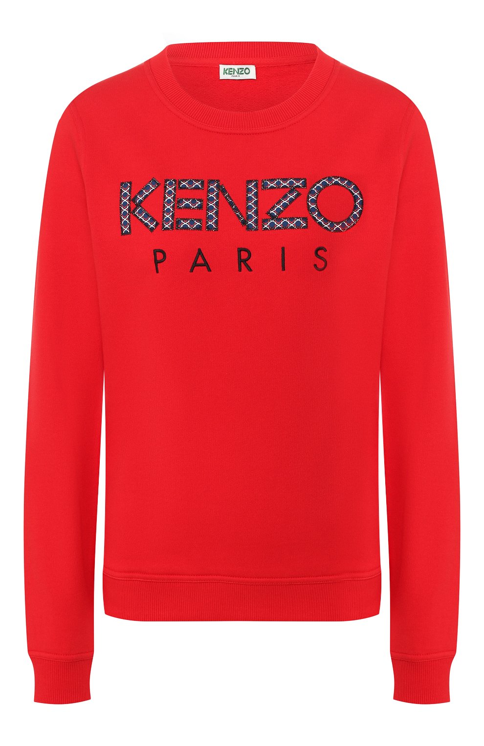 Хлопковый свитшот KENZO красного цвета по цене 31300 руб., арт. FA52SW707962, фото 1 Хлопковый свитшот KENZO, арт. FA52SW707962, фото 1
