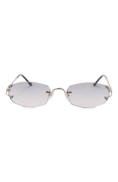 Женские солнцезащитные очки VINTAGE FRAMES серого цвета, арт. ASPEN 24KT WHITE G0LD/ASPHALT | Фото 3 (Материал: Металл; Тип очков: С/з; Региональные ограничения белый список (Axapta Mercury): Не проставлено; Нос: Не проставлено; Кросс-КТ: С/з-унисекс; Очки форма: Безоправные, Овальные; Оптика Гендер: оптика-унисекс)