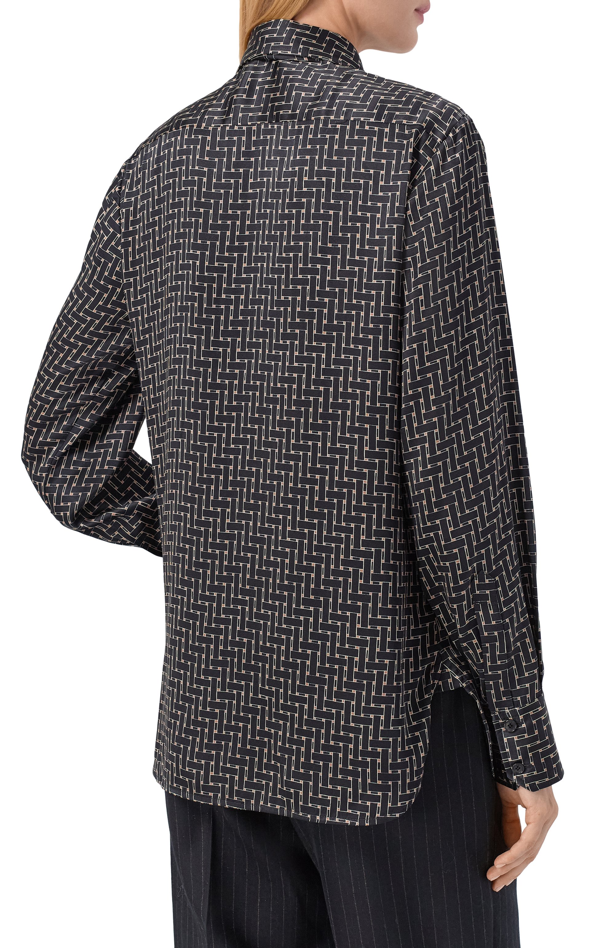 Шелковая блузка KITON, арт. D48407K0561E05, фото 4