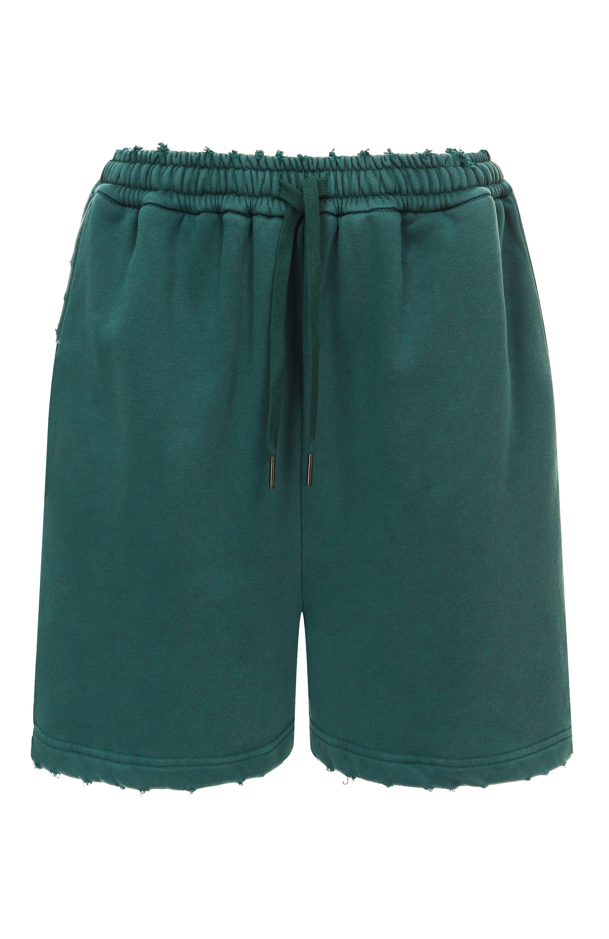 Хлопковые шорты ADDICTED зеленого цвета по цене 19290 руб., арт. FT2307, фото 1 Хлопковые шорты ADDICTED, арт. FT2307, фото 1