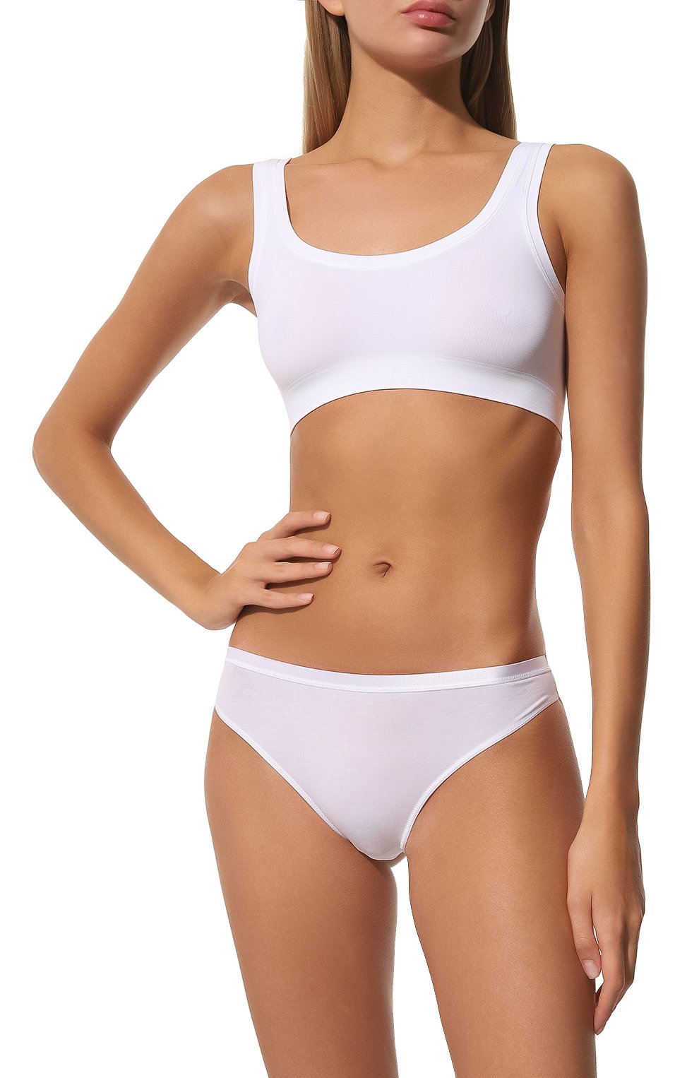 Топ HANRO белого цвета по цене 11400 руб., арт. 071810., фото 2 Топ HANRO, арт. 071810., фото 2