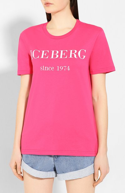 Хлопковая футболка ICEBERG, арт. 20E I2P0/F09A/6331, фото 3
