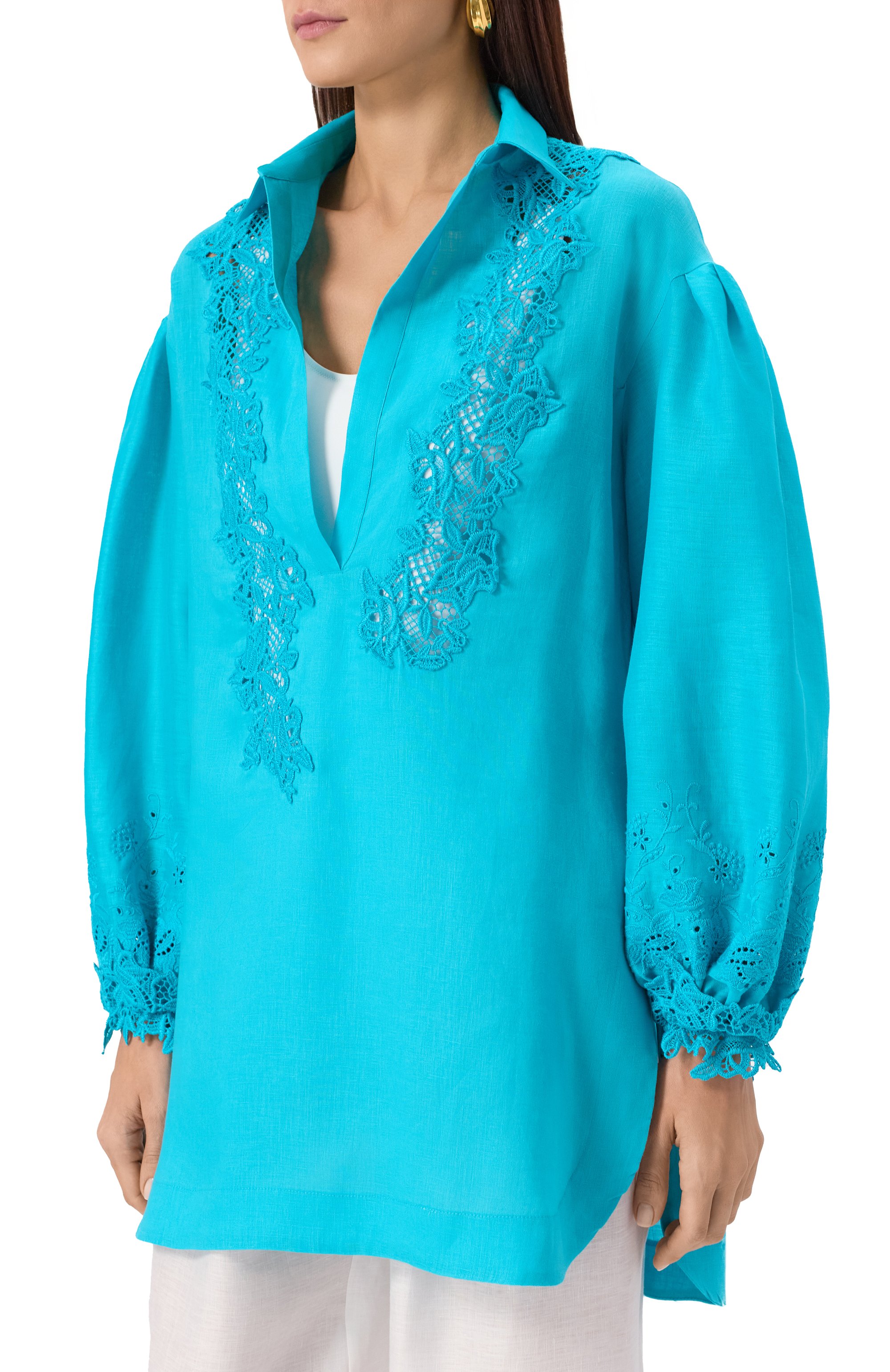 Льняное платье ERMANNO SCERVINO, арт. D464K300NZR, фото 3