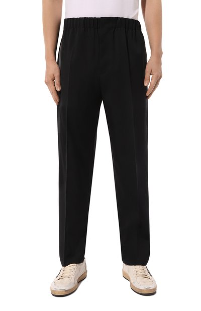 Шерстяные брюки JIL SANDER темно-синего цвета по цене 96950 руб., арт. J23KA0005/J40117, фото 3 Шерстяные брюки JIL SANDER, арт. J23KA0005/J40117, фото 3