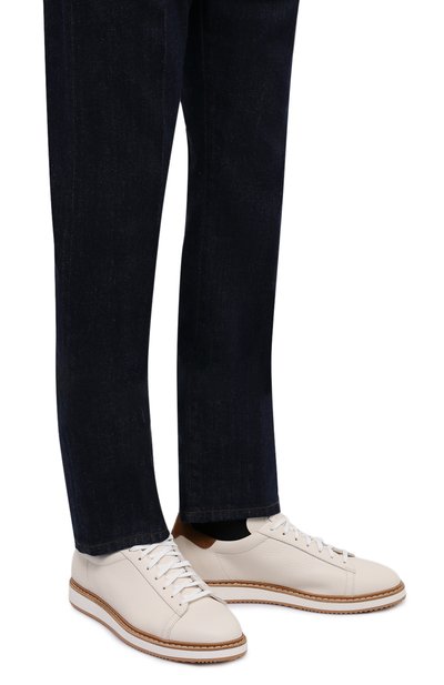 Кожаные кеды BRUNELLO CUCINELLI, арт. MZUAL0L287, фото 3