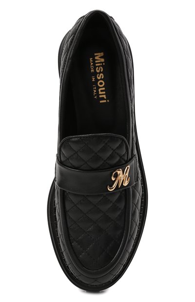 Кожаные лоферы MISSOURI черного цвета по цене 27950 руб., арт. 77161/35-41, фото 4 Кожаные лоферы MISSOURI, арт. 77161/35-41, фото 4