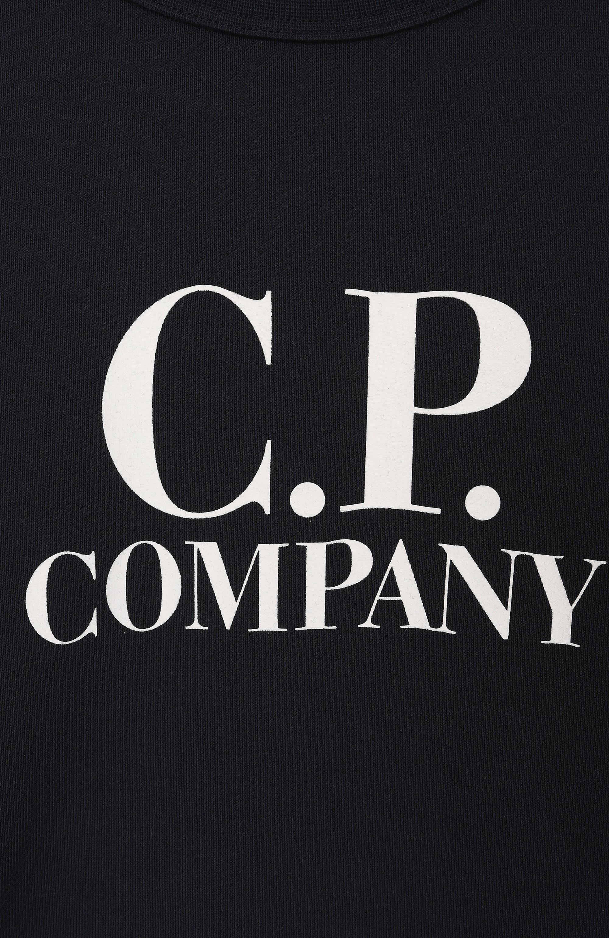 Хлопковый свитшот C.P. COMPANY темно-синего цвета по цене 19600 руб., арт. CUF019/LCA76/10-14, фото 3 Хлопковый свитшот C.P. COMPANY, арт. CUF019/LCA76/10-14, фото 3