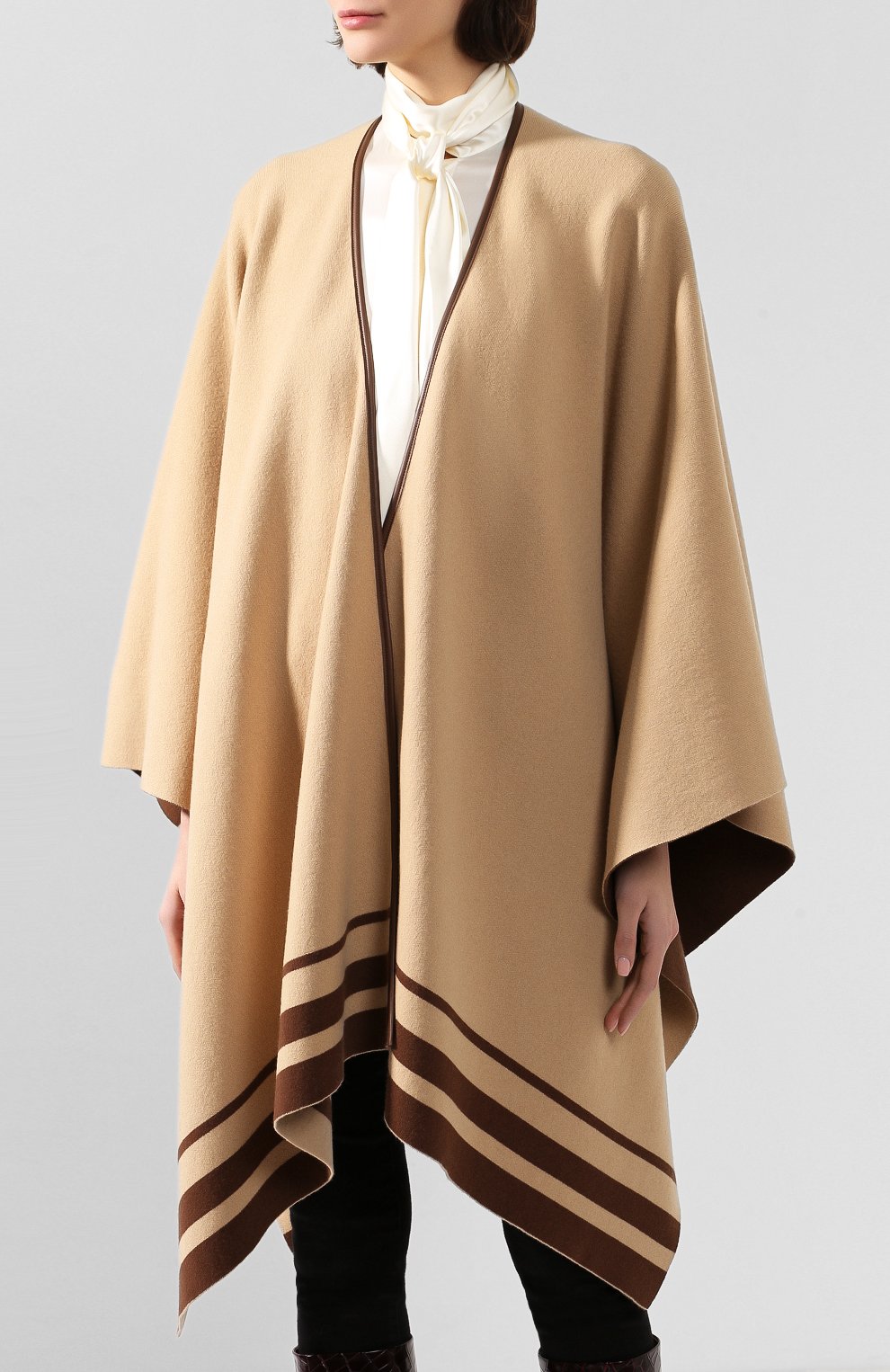 Пончо из смеси шерсти и кашемира RALPH LAUREN, арт. 290765680, фото 6