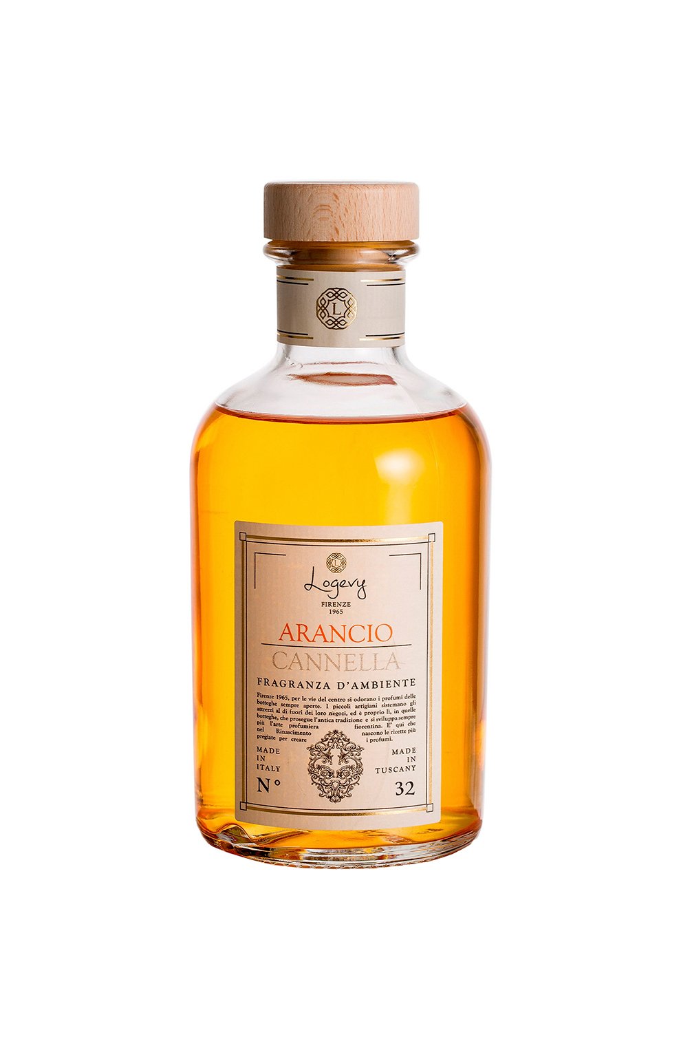 Диффузор aranico cannela / "апельсин & корица" (250ml) LOGEVY FIRENZE 1965, арт. 8050519371841, фото 1