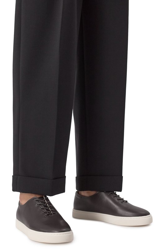 Кожаные кеды Oxford 12 STOREEZ 124397 Коричневый  124397 Фото 3