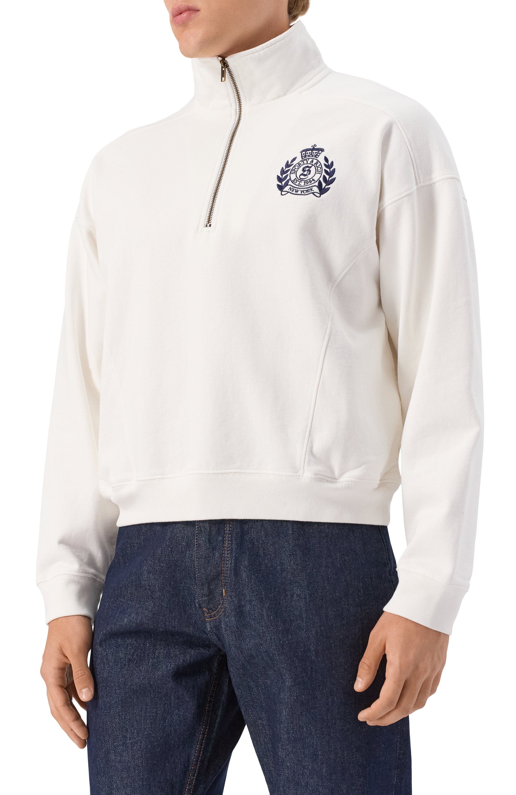 Хлопковый анорак SPORTY AND RICH, арт. ST073620241WH01, фото 3