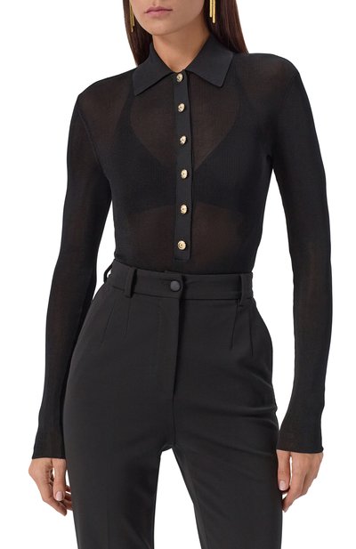 Боди из вискозы SELF-PORTRAIT, арт. PF25113TB, фото 3