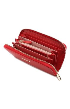 Женские кожаный кошелек на молнии COCCINELLE красного цвета, арт. E2 DW1 11 32 01 | Фото 3 (Статус проверки: Проверено, Проверена категория; Застежка: Молния; Материал: Натуральная кожа; Нос: Не проставлено; Материал сплава: Проверено, Проставлено)